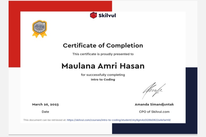 Programming Basics certification